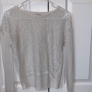 White long sleeve shirt